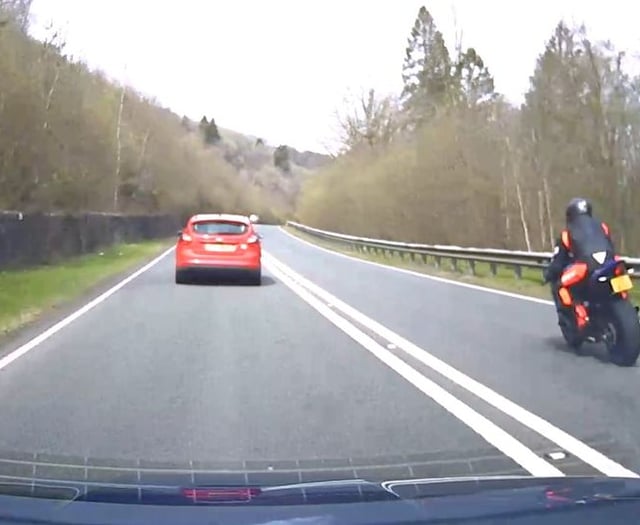 Expensive mistake for biker who overtook unmarked police vehicle