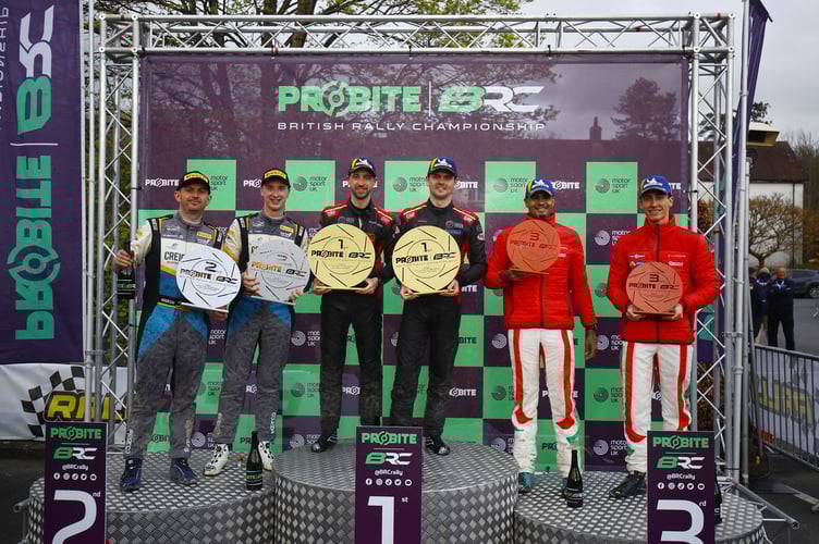 The Severn Valley Stages podium