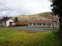 Behind the abandoned Ceinws village formerly a German PoW camp