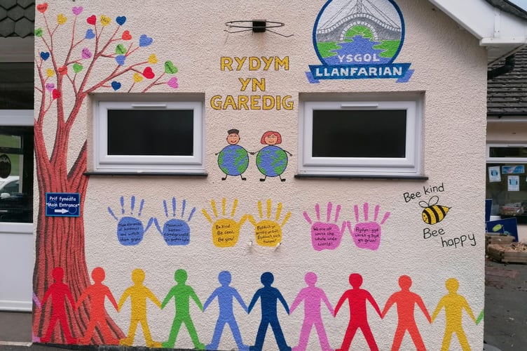 Ysgol Llanfarian has been praised by Estyn inspectors