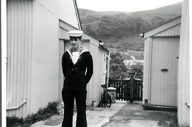 Royal Navy Johnny Lake lived with his parents at number 5 in the camp- 1960s.