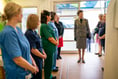 Princess Anne visits Bronglais Hospital