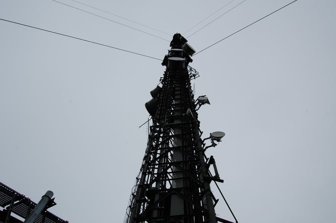 Blaenplwyf transmitting station near Aberystwyth