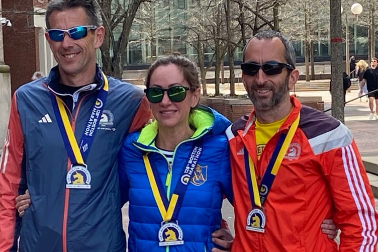 Paul Williams, Tracey Breedon and Edd Land after the race