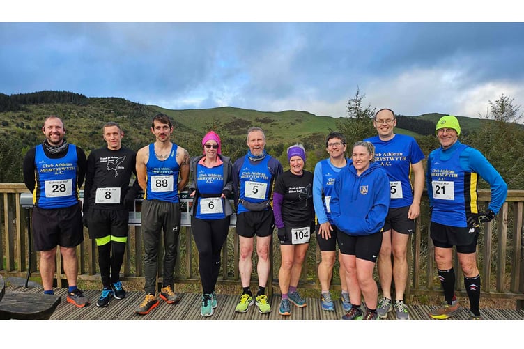 Aber AC runners at Nant yr Arian