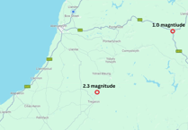 Two earthquakes recorded in mid Wales