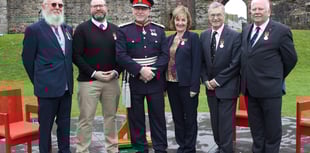 Lord-Lieutenant of Gwynedd presents residents with BEM's