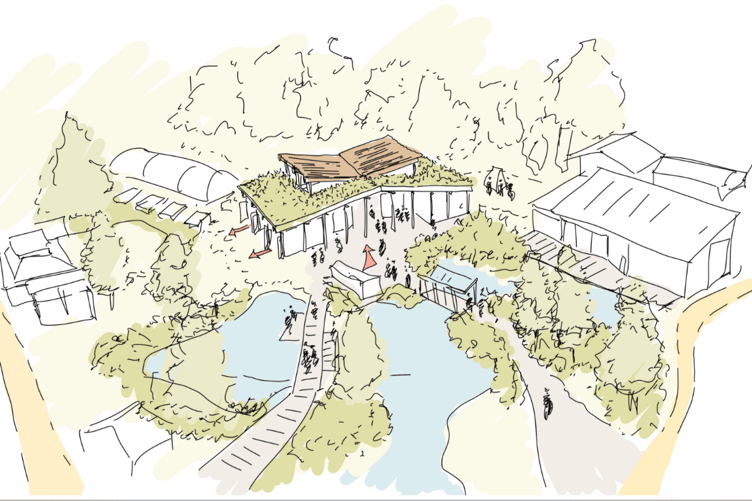 One of the only new buildings in the plans will be the Forum, which will encourage a new events programme to the centre