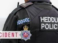 Person on roof leads to Borth road closure