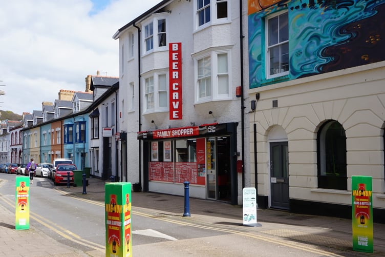 In a first for Aberystwyth a 'beer cave' has opened along with world-foods on Portland Street