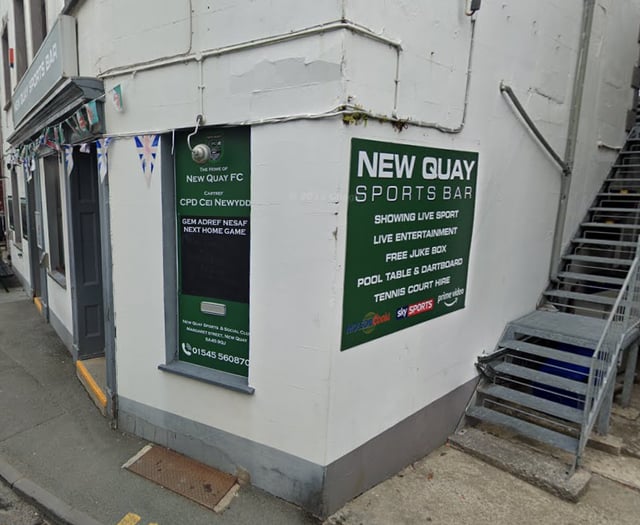 Attack with bottle in New Quay pub 