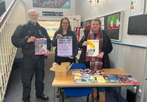 PCSO and domestic abuse group speak to students at drop-in event