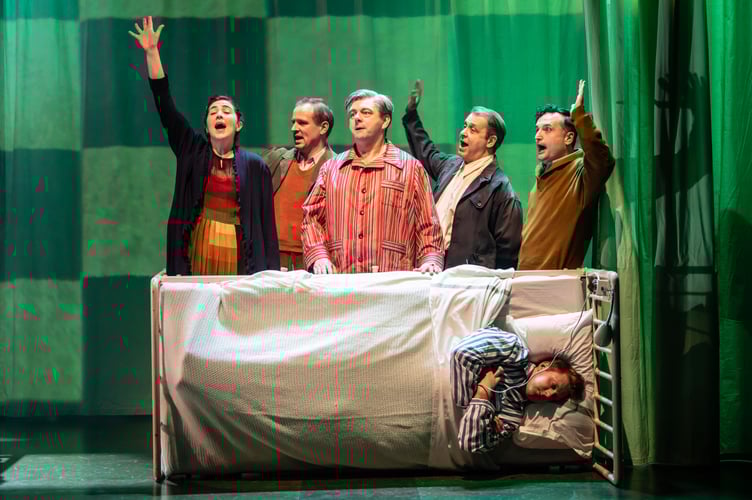NYE by Price,                  , a new play by Tim Price, Director - Rufus Norris, Set Designer - Vicki Mortimer,  Costume Designer - Kinnetia Isidore, Lighting Designer - Paule Constable, Co-Choreographer -Steven Hoggett, Jess Williams,  The National The