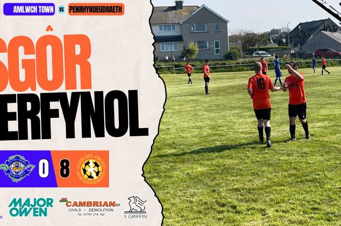The game ended 0-8 to Penrhyndeudraeth who say the match was marred by the "incident"
