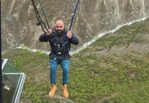Gwynedd TV chef took leap of faith on swing flying 450 feet over fast flowing river