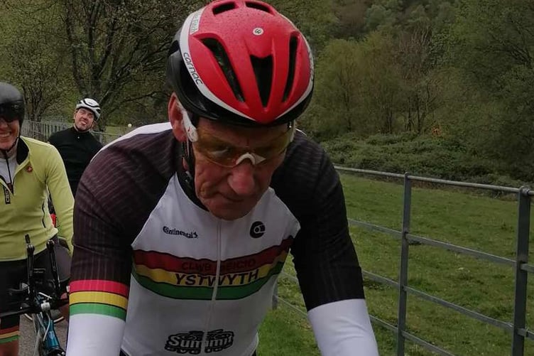 Mike preparing to start the first TT of the year
