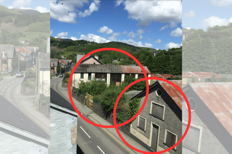 The two buildings which would be fully demolished if the amended plans went ahead