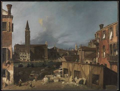 Canaletto’s The Stonemason’s Yard