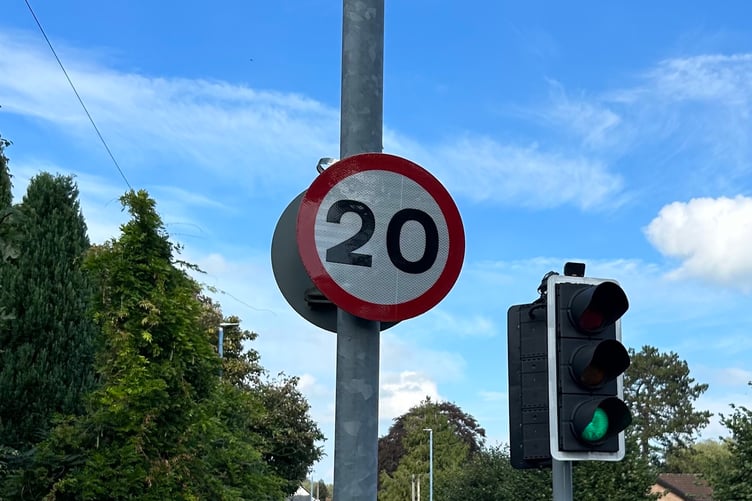 20mph sign