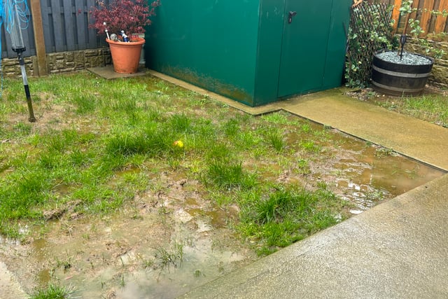 Residents 'can't enjoy' flooded gardens & want Adra to sort them out