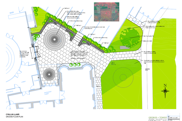 The plans include an attractive level access area meaning a wheelchair ramp will no longer be needed