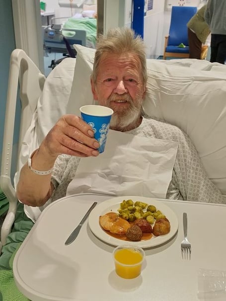 Winston spent one night in hospital suffering from hypothermia, dehydration and exhaustion