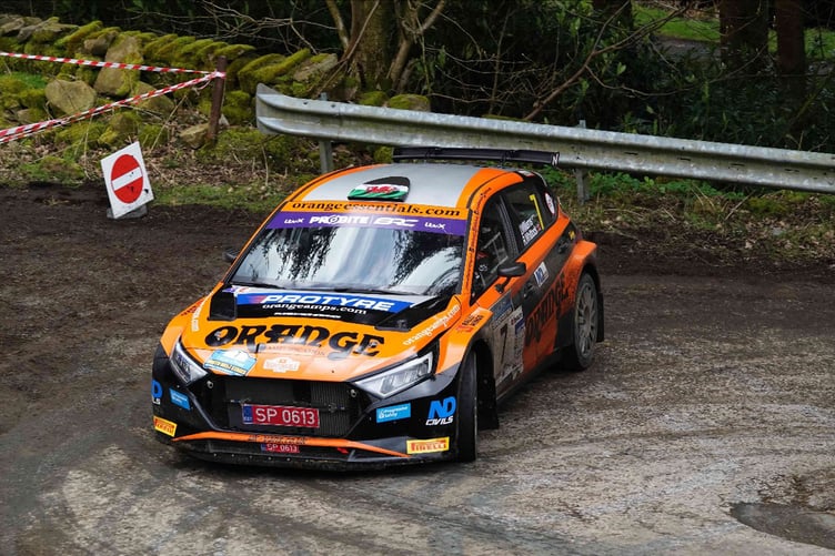 James Williams and co-driver Ross Whittock in their Hyundai i20 N Rally2