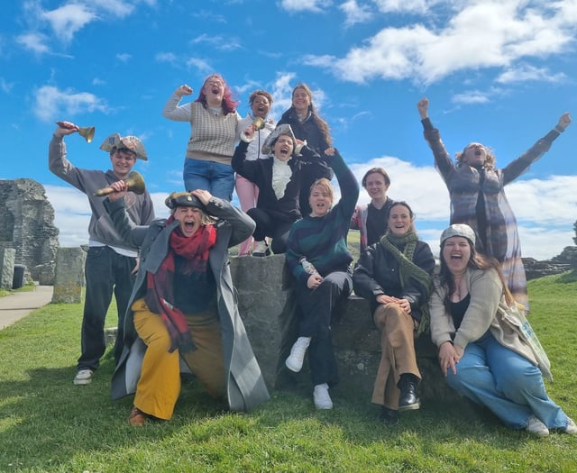 Students turned town criers want to know what people have to say
