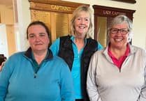 Stacey and Barbara are Abersoch Golf Club Ladies Day winners