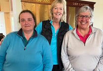 Stacey and Barbara are Abersoch Golf Club Ladies Day winners