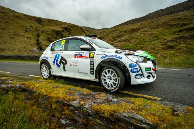 Ioan Lloyd won round three of the Stellantis Motorsport Rally Cup in Ireland