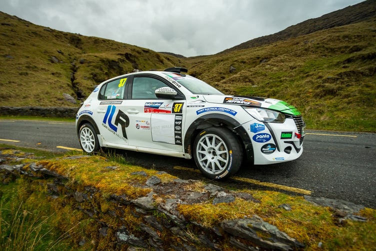 Ioan Lloyd won round three of the Stellantis Motorsport Rally Cup in Ireland