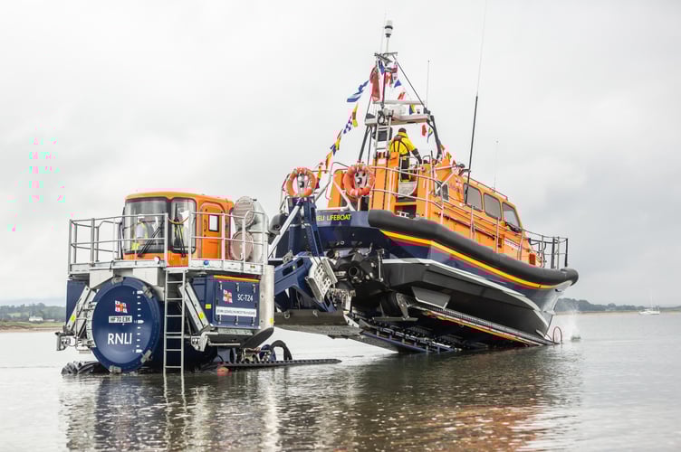 Pwllheli RNLI Shannon Class all-weather lifeboat, Smith Brothers. Photo: Pwllheli RNLI