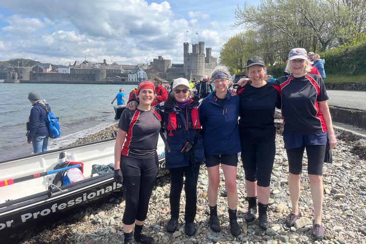 MYC ladies after completing Castle 2 Castle challenge race