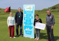 Aberdyfi golf captains hand over £4,600 to South Gwynedd Food Bank