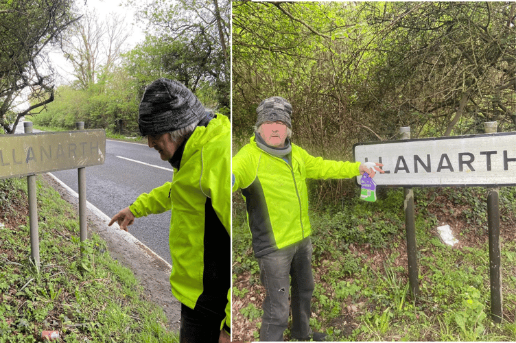 LLanarth sign