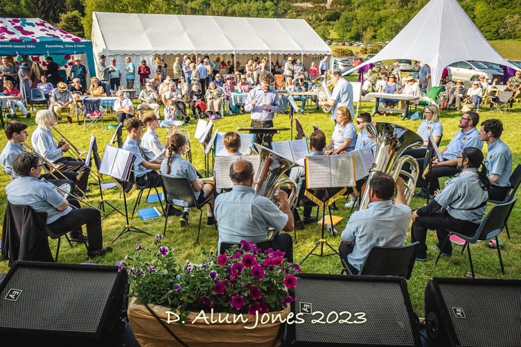 Dewi Alun Jones took this picture of Aberystwyth Silver Band at last year's proms