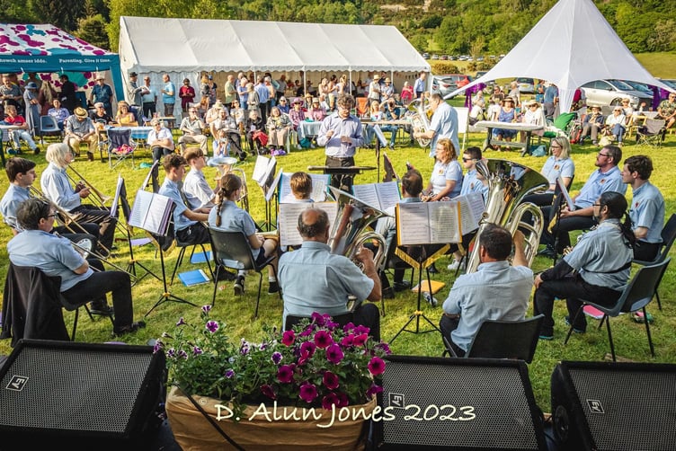 Dewi Alun Jones took this picture of Aberystwyth Silver Band at last year's proms