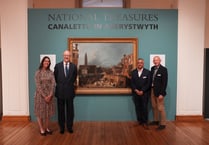 Canaletto masterpiece unveiled at Aberystwyth's National Library