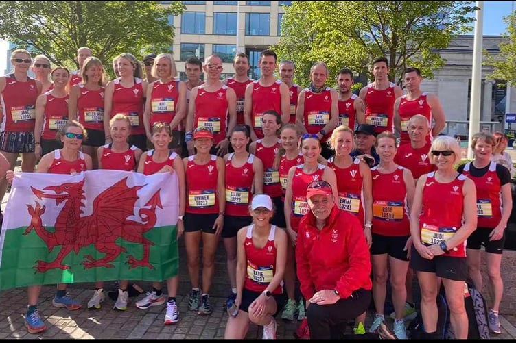 Lynwen Huxtable and Owain Schiavone with the Wales team at Birmingham