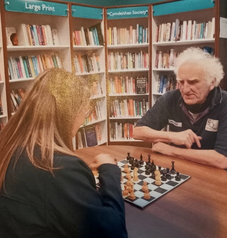Chess enthusiast and a club founder, Mike Leaver
