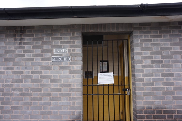 Machynlleth public toilets have been closed since January 2023 due to repeated vandalism