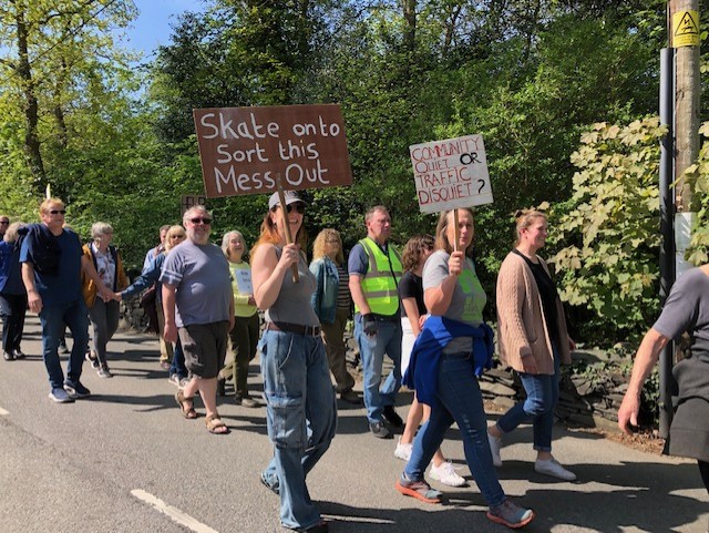 On Bank Holiday Monday, some members joined residents from Llanbedr for a stroll through the village
