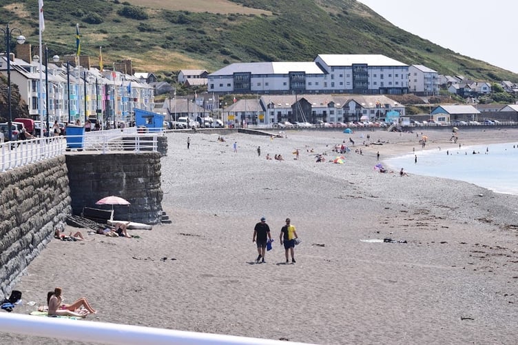 Blue FLag south beach Aberystwyth