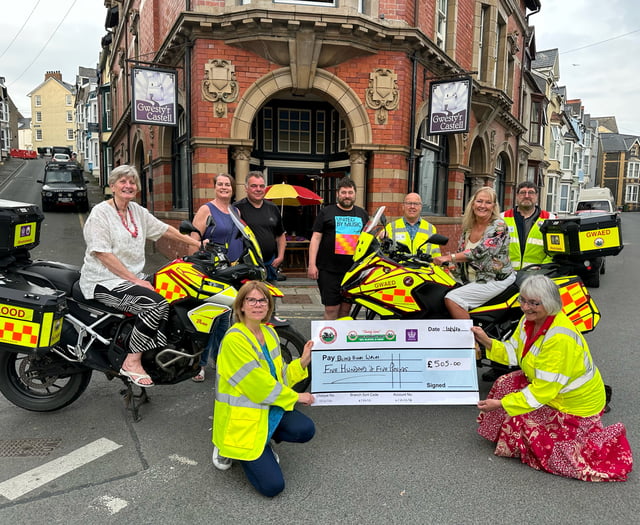 Donations welcomed by Blood Bikes Wales