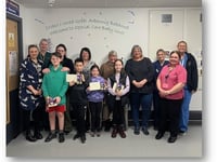 Youngsters knit hats to donate to Special Care Baby Unit