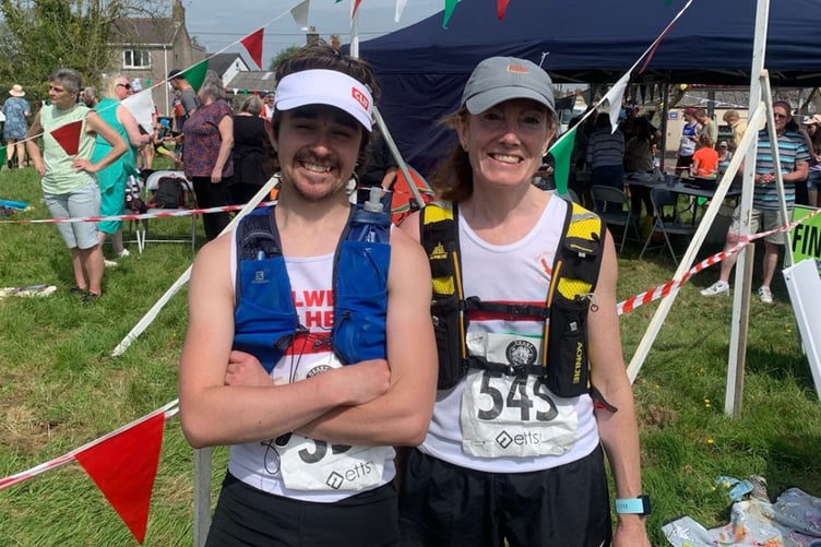 Ollie George and Delyth Crimes at the Preseli Beast