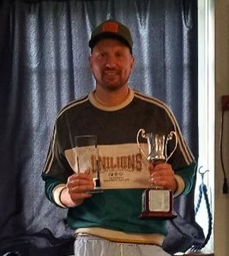 Bobby Griffith with Singles Cup 