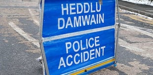 Two people are in hospital with serious injuries following A487 crash