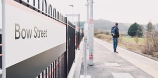 Bow Street train station marks third anniversary